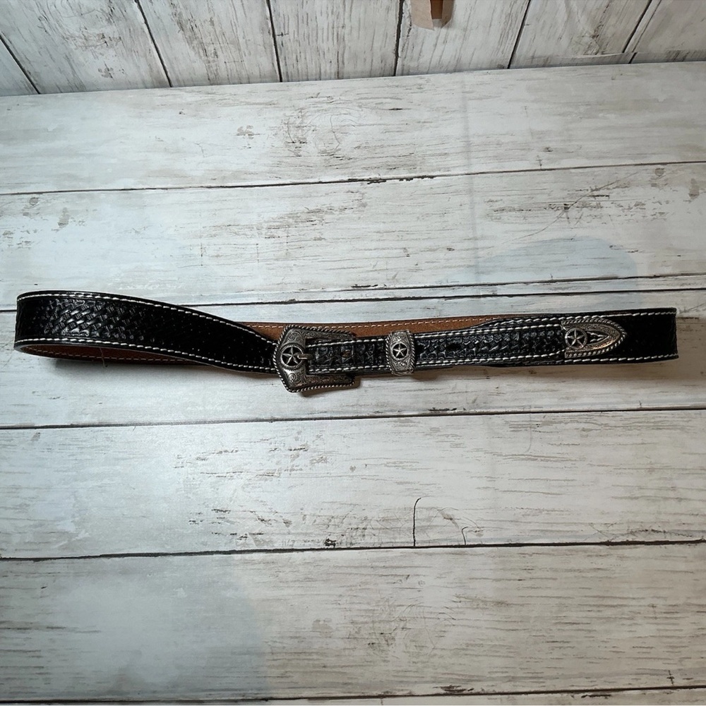 Men’s Western Black Leather Belt